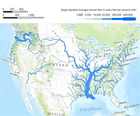 El Mapa De Estados Unidos Ríos Nosotros Mapa De Los Ríos América Del