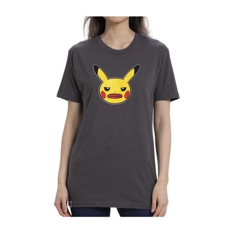 Pokémon Mood Collection Pikachu Unamused Fitted Crew Neck T Shirt Adult Pokémon Center Uk