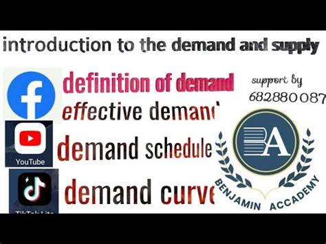 Introduction To Demand And Supply 1 Meaning Of Demand Demand Schedule