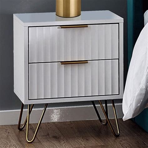 Julian Bowen Murano Drawer Matt White Tallboy Chest Of Drawers