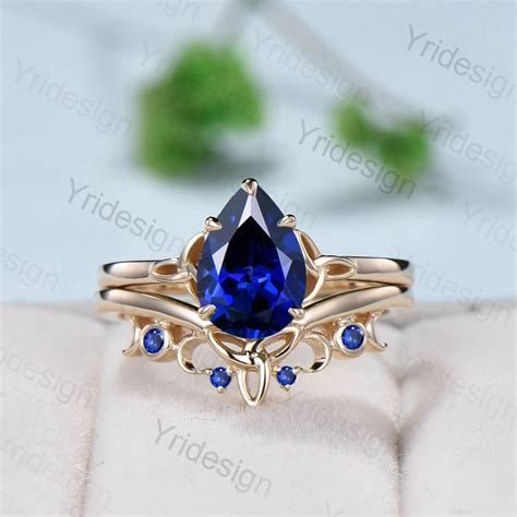 Unique Sapphire Wedding Rings