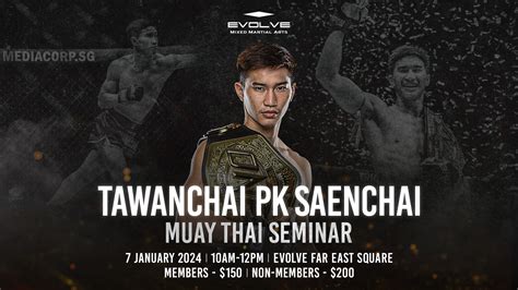 Muay Thai Seminar With Tawanchai PK Saenchai Evolve MMA Asia S 1