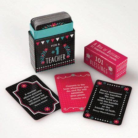 Blessings For A Teacher Teacher Box Teacher Cards Verses For