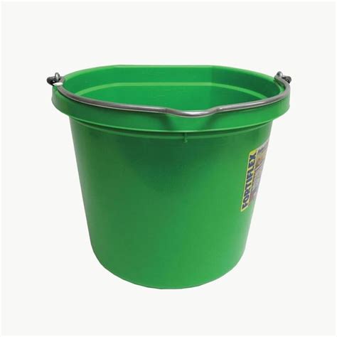 Fortiflex 20 Quart Flat Back Bucket 20 Quarts Mango Green Corro