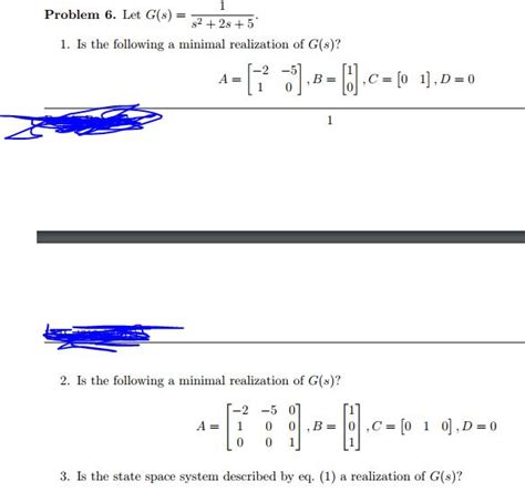 Solved Problem Let G S Is The Following A Minimal Chegg