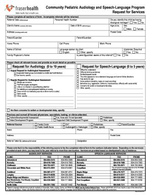 Fraser Health Referral Forms Complete With Ease Airslate Signnow