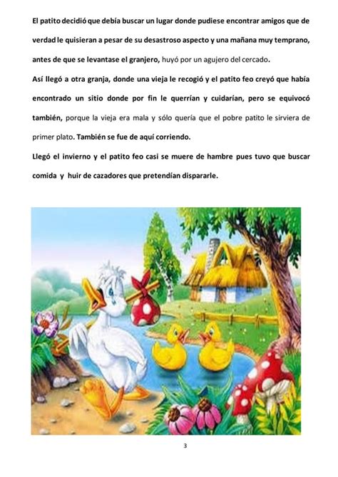 Cuento El Patito Feo Pdf