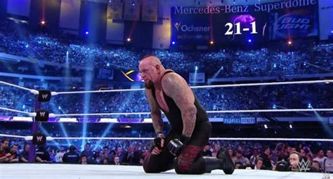 Wwe The Undertaker Sobre El Fin De Su Racha En Wrestlemania “no Sé