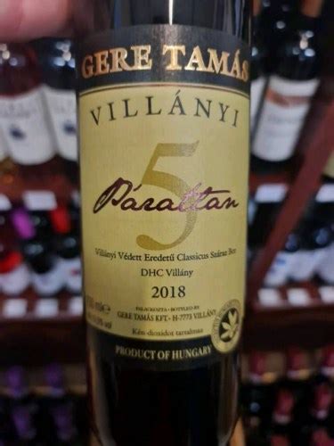 Gere Tamás Villányi Páratlan Vivino US