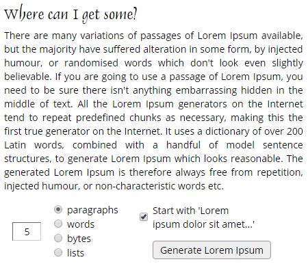 What Is Lorem Ipsum Generators To Quickly Make The Text