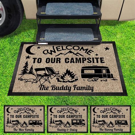 Making Memories One Campsite Outdoor Doormat For Camper Rv Etsy