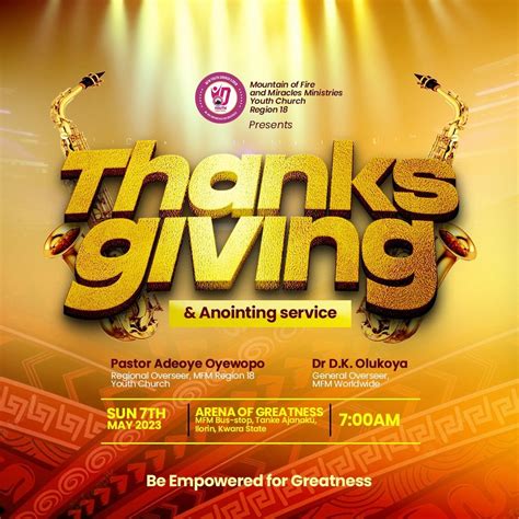 Thanksgiving Sunday Flyer Template