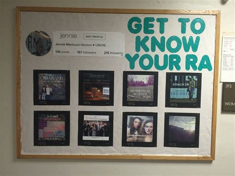 Get To Know Your Ra Instagram Themed Bulletin Board In 2023 Ra Bulletin Boards Ra Ideas Ra