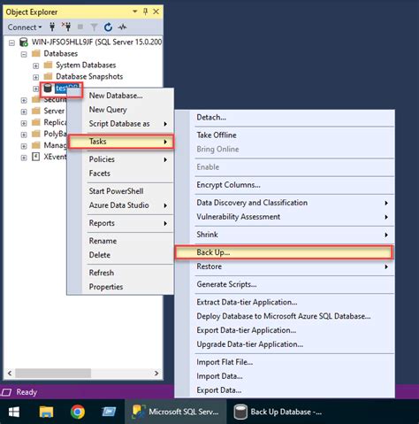 Backup And Restore Ms Sql Server 20192022 Database