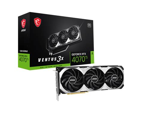 MSI GeForce RTX™ 4070 Ti VENTUS 3X E 12G OC