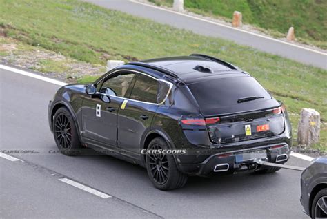 2023 Porsche Macan EV Spotted Testing In The Alps Alongside Cayenne ...