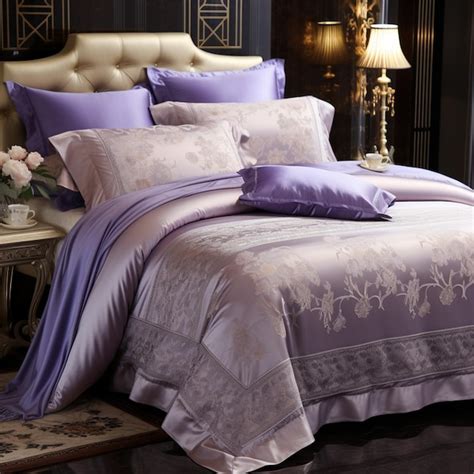 Premium Photo | Imported embossed pure cotton fabric bed sheets