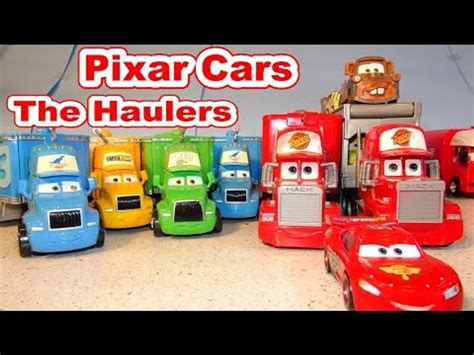 Disney Pixar Cars The Haulers With Mack And Lightning McQueen Off Road