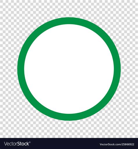 Green Circle Icon Royalty Free Vector Image Vectorstock