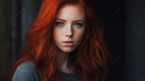 This Beautiful Person Has Red Hair Background Hot Red Head Picture Background Image And