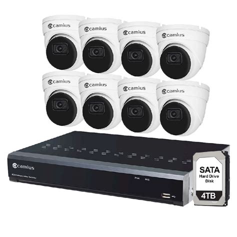 8 4k Dome Ethernet Powered Security Cameras With 4k Nvr 4tb Hdd