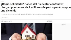 Préstamo de 2 Millones de Pesos Por el Banco del Bienestar y el