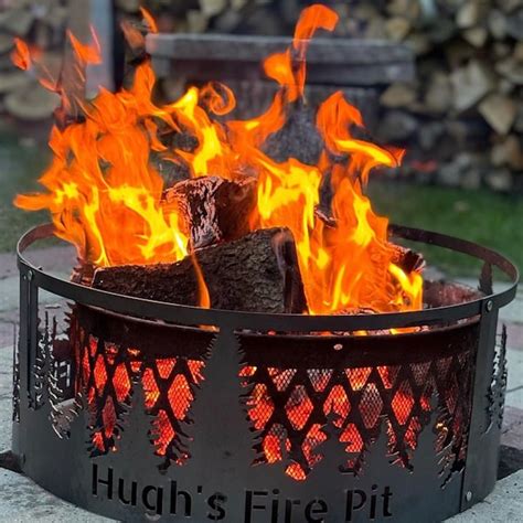 Custom Size Fire Pit Personalized Fire Ring Heavy Duty Outdoor Fire Pit