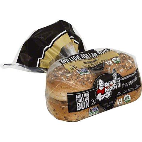 Daves Killer Bread Buns Organic Seeded Million Dollar Bun Shop