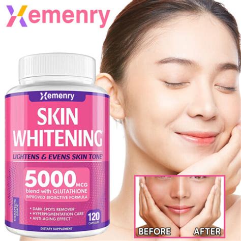 Skin Whitening Capsules L Glutathione Whitening Antioxidant Anti