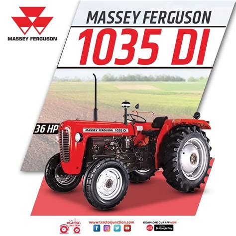 Massey Ferguson 1035 Di 3 Cylinder 36 Hp Engine 1100 Kg Lifting Capacity