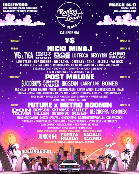 Rolling Loud California 2024 Boasts ¥ Future And More • Music Daily