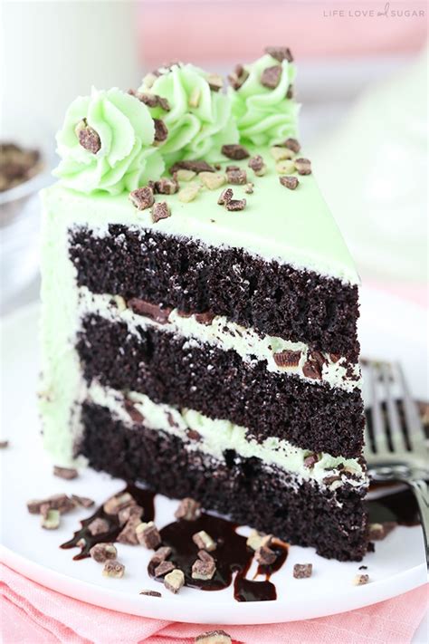 Mint Chocolate Chip Layer Cake Life Love And Sugar