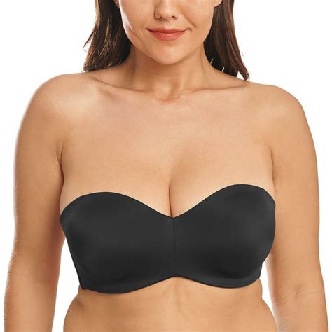 Wingslove Women S Non Padded Bra Underwire Multiway Contour Plus Size Strapless Bra Black 38c