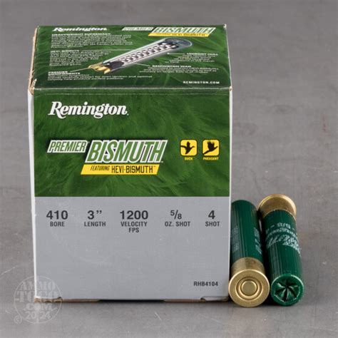 410 Gauge Ammo 25 Rounds Of 5 8 Oz 4 Shot By Remington