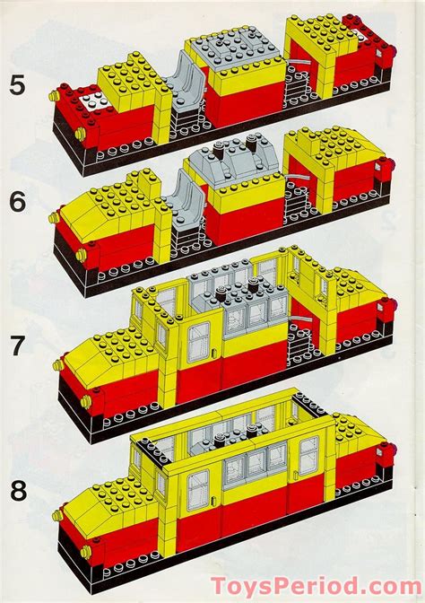 Lego 7740 12v Electric Inter City Passenger Train Set Instructions And