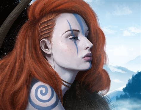 Women Redhead Archers Fantasy Art Artwork Tattoo Wallpaper