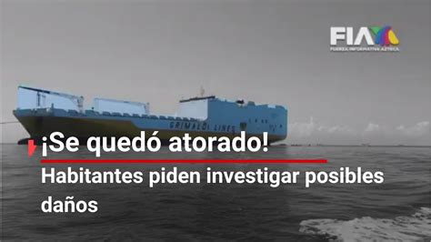 Da Oambiental Barco Mercantil Se Queda Atorado En Arrecife De