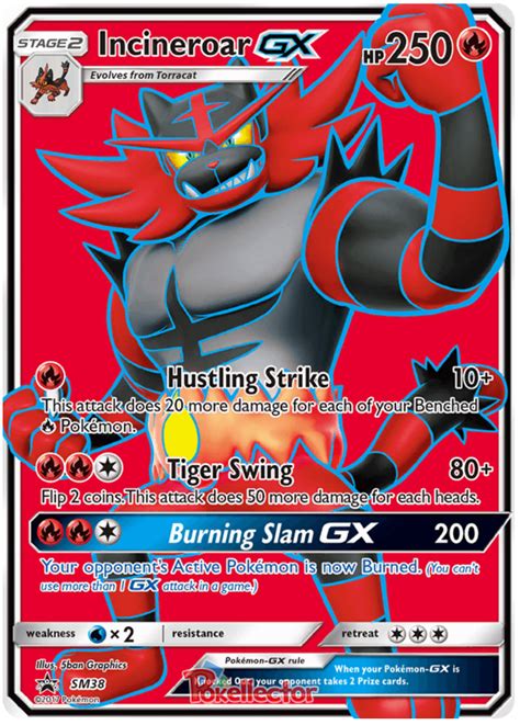 Incineroar Gx Sun And Moon Promos 38 Pokemon Card