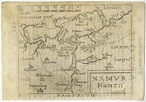 Antique Map Namur Namen Belgium Ortelius Map Theprintscollector