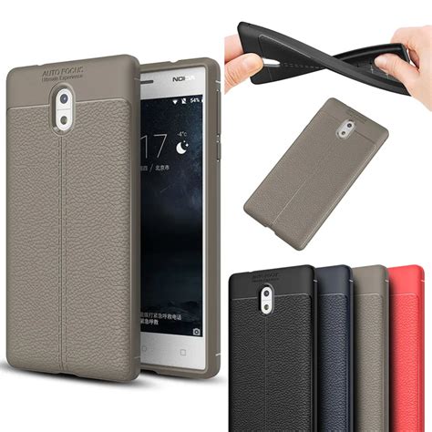 Luxury Soft Tpu Case For Nokia Case Lychee Leather Skin Back Cover