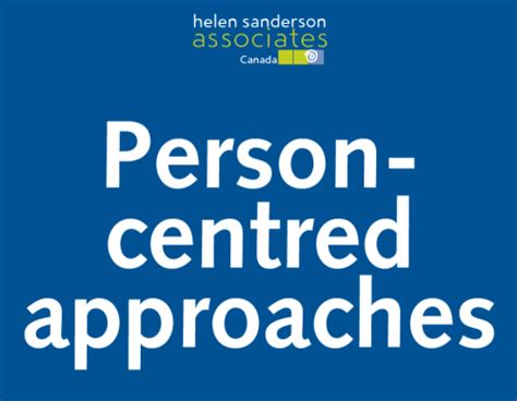 Canada Person Centred Approaches Helen Sanderson Associates