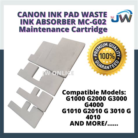 Canon Pixma G Series Ink Pad CISS Tank Printer G1000 G2000 G3000 G4000