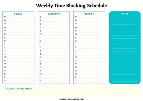 32 Printable Time Blocking Templates [Updated for 2024]