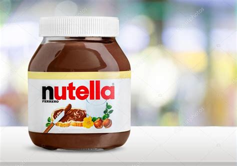 Nutella Hazelnut Spread Jar Stock Editorial Photo © Billiondigital