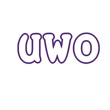 UWO Sticker For Sale By Reeselester Redbubble