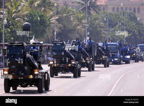 Colombo, Sri Lanka. 4th Feb, 2016. Sri Lankan military vehicles parade during the 68th ...