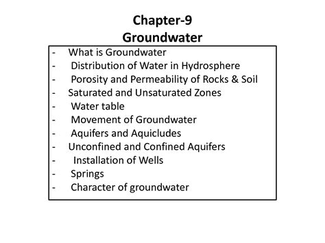 Solution Groundwater Studypool