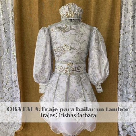 Obatala Traje De Obatala Para Bailar Un Tambor Hecho A Medida Para