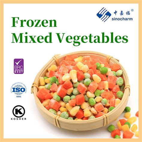 Sinocharm Brc Grade A Frozen Mixed Vegetable Bulk Frozen Mixed