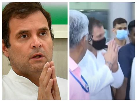 Rahul Gandhi Arrived In Chennai By Flight From Delhi